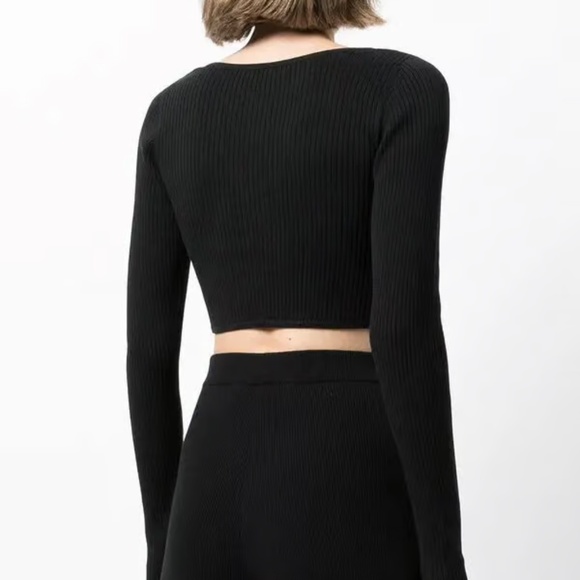 Bec+Brdige Riviera Long Sleeve Knit Top in Black US SIZE 4 - Picture 5 of 13